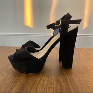 Aldo Black Platform Heels
